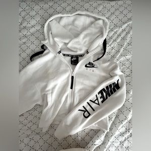 nike air cropped zip up